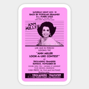 Ann Miller Sticker